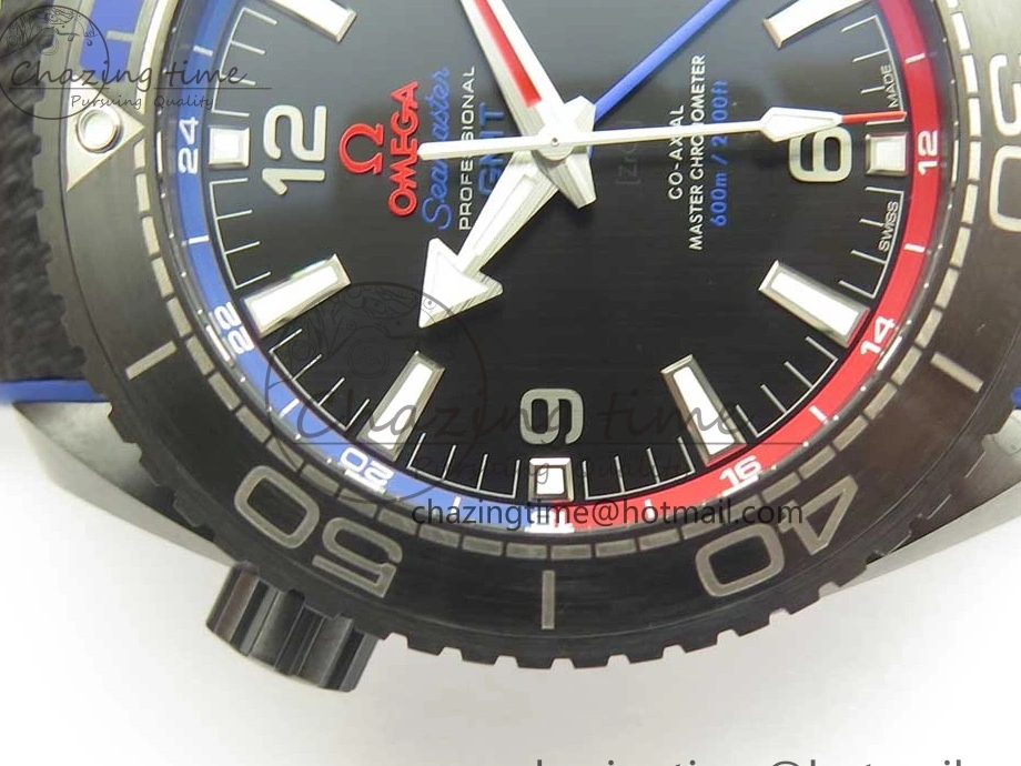 0318 BestValue Planet Ocean 45.5mm ETNZ “Deep Black” Real Ceramic VSF 1:1 Best Edition on Black Nylon Strap A8906 Super Clone 7978